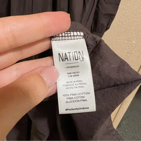 Nation Ltd DALIA VICTORIAN DRESS in brown MEDIUM