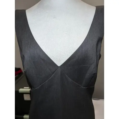 Escada NWT Gray Wool Silk Cocktail Dress 10 Lined V