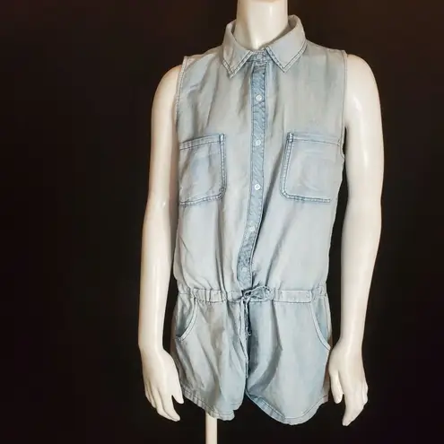 Chelsea and Violet  Blue Romper (M)