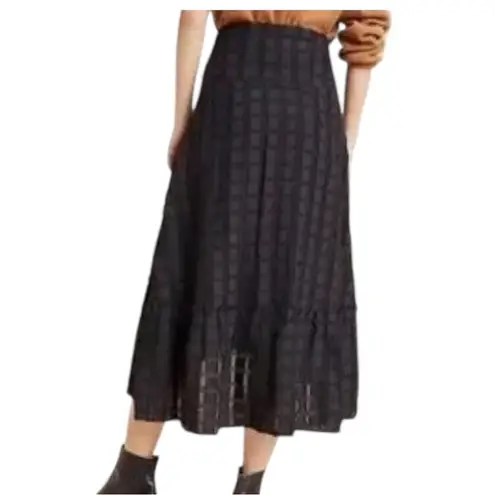 Maeve Anthropologie Womens Hi-Lo Skirt Sz 6 Whimsigoth Boho Witchy Dark Academia
