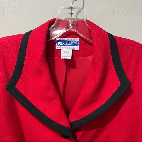 Pendleton Vtg 80s 90s Retro Women’s Made in USA Sz 14 Wool Blazer Coat