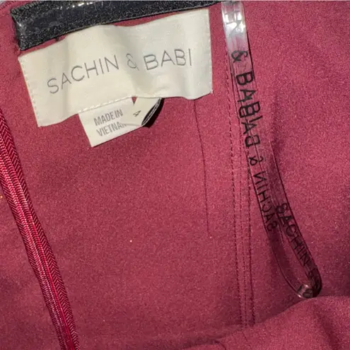 Sachin + Babi Shay Strapless Floral-Print Mikado Midi Dress sz 4 - Image 7