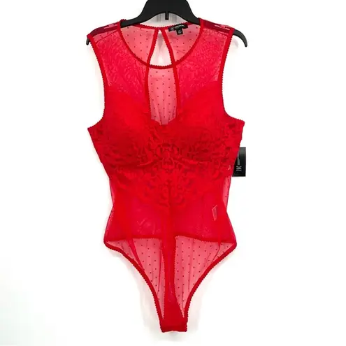 INC International Concepts Bodysuit in Ski Pistol Red Size XXL NEW