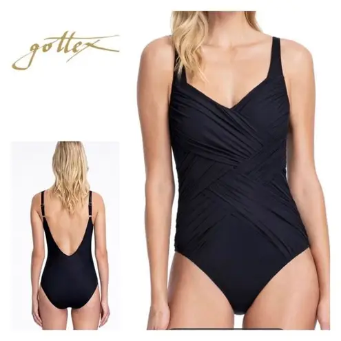 Gottex New.  black swimsuit. Size 14