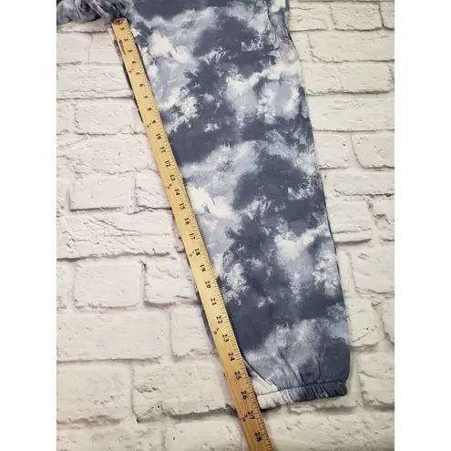 Abound  Womens Slim Fit Baggy Jogger Pants Blue Tie Dye Size Large