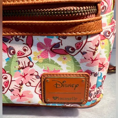 Lounge Fly Disney Moana Pua Floral AOP Mini Backpack NWOT