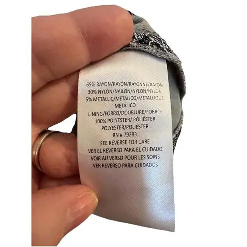 Alex Evenings Lace Jacket Metallic Sparkle Party Career Blazer Size M Regency - Image 10