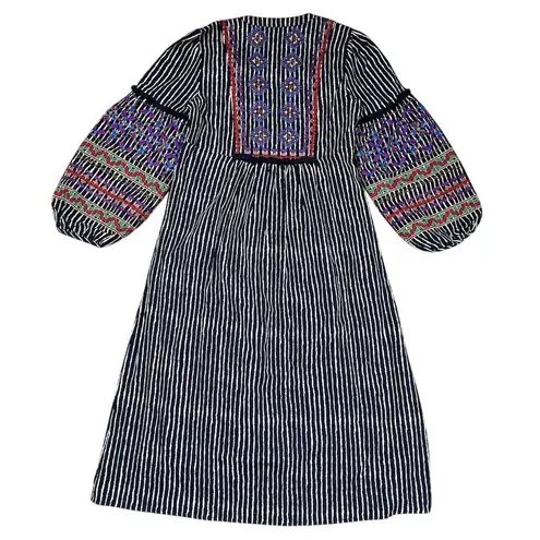 Velvet by Graham & Spencer Women's Lantern Embroidered Midi Dress S