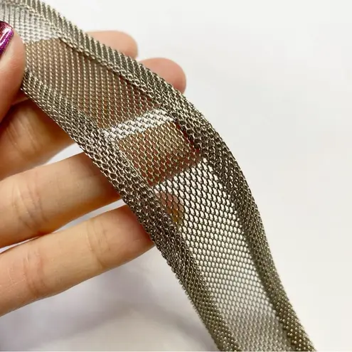 Vintage Silver Western Metallic Mesh Belt