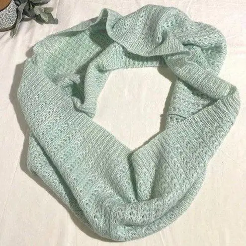 BP  Knit Sweater Infinity Scarf Mint Green