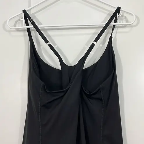 Amazon IUGA XL Black Athletic Workout Dress with Built-In Shorts and Bra, Pockets