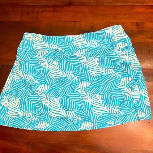 Coolibar Big Wave Swim Skort | Size Large | UPF 50+ Blue