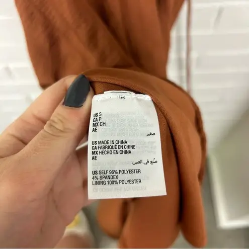 And Now This Textured Side Cut Out Puff Sleeve Dress Size S