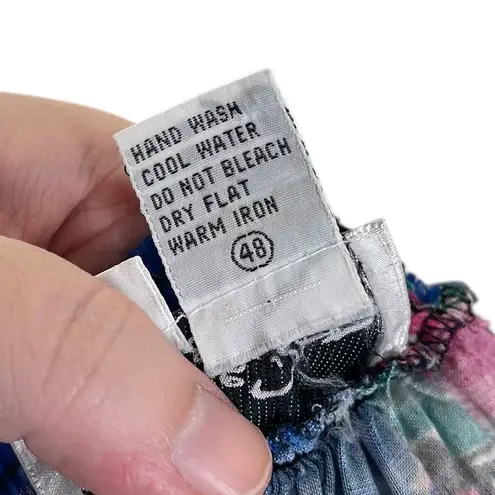 Oscar de la Renta Vintage 80s Expressions Women’s Small Floral Blouse Skirt Set