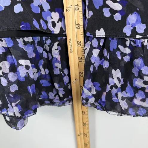 Kate Spade Floral Camisole Womens M Lavender Hydrangea 100% Silk Ruffle Fairy Purple Size M