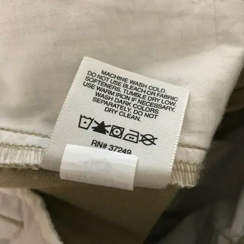 REI Womens Khaki Pants High Waist Straight Leg Cotton Beige Size 12 Tan