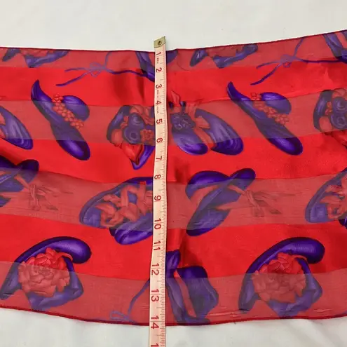 Red and Purple Hat design Scarf