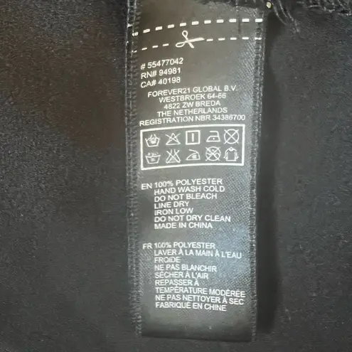 Forever 21 Black Sleeveless High Low Blouse