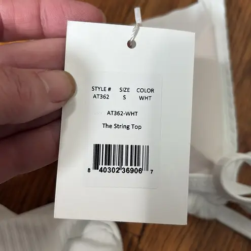 ANDIE String Bikini Set Ribbed White size S NWT/NWOT Classic Minimalist