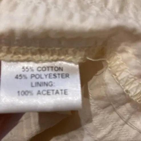 Shin Choi Skirt Set Lace Floral Midi Cottagecore Pleated Cotton Cream EUC Sz 4