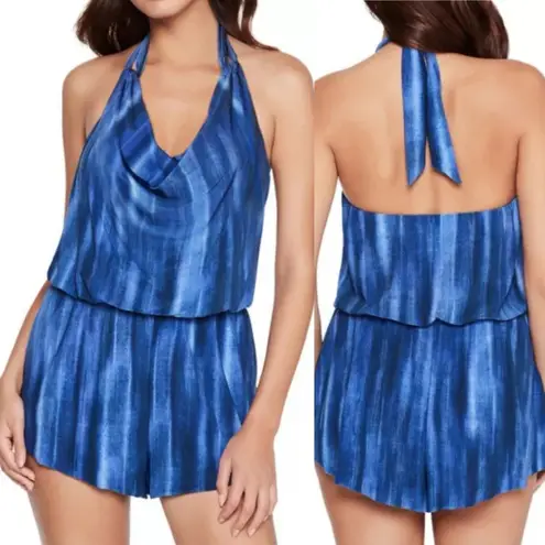 Magicsuit Dungarees Marisa One Piece Romper Swimsuit Blue Size 12