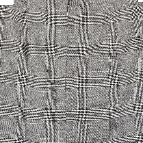 Loft Womens Skirt Size 2 Embroidered Duck Plaid Career Office Wear Plaid Preppy