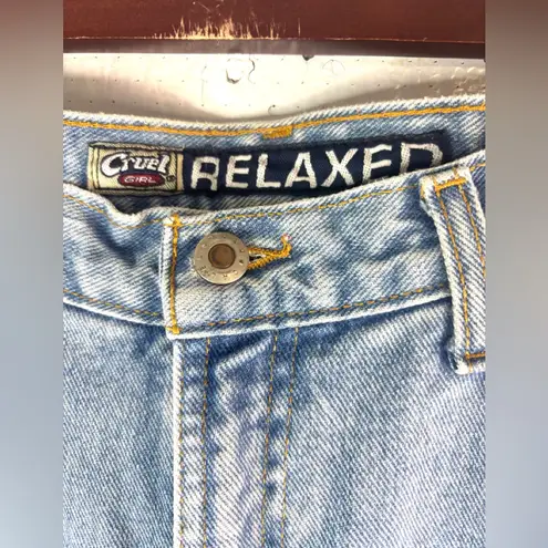 Cruel Girl 13 31x29 Short Relaxed Fit Denim Light Wash Cowgirl Blue Jeans