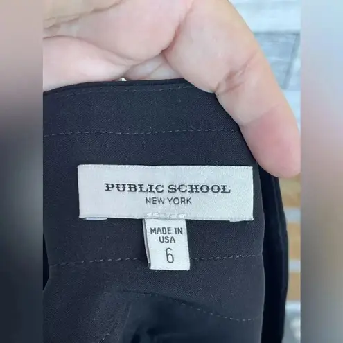 Public School Plaid Asymmetric Tartan preppy aesthetic skirt 6 Black