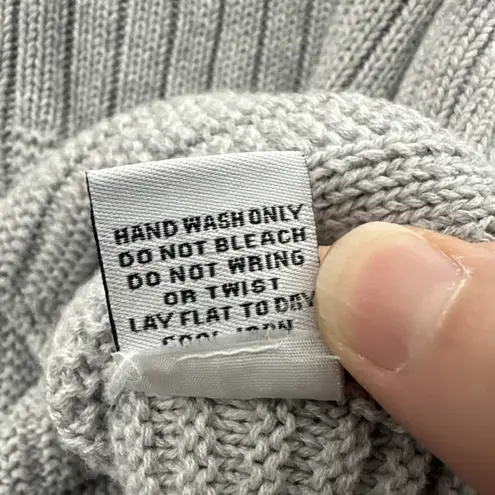 Habitat Clothes To Live In Roll Neck Knit Sweater Gray Lagenlook Women's Medium