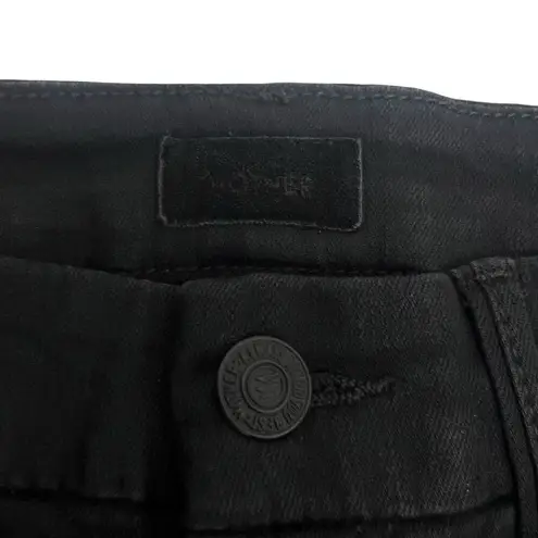 Mother High Waisted Looker Not Guilty One Liner Skinny Jeans Black Women Size 26