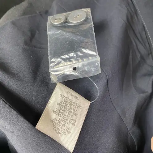 Rebecca Taylor Charcoal Grey Bow Accent Single Breasted Blazer Jacket Size 6