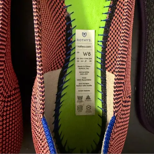 Rothy's Rothy’s The Point Retired Optic Rose Double Stitch Ballet Flats Women’s Size 8