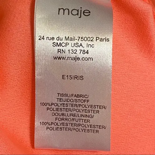 Maje Neon Pink Iris Drawstring Shorts NWT Size 1/S