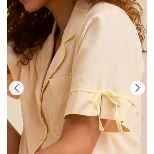 Altar'd State NEW Altar’d State Butter Yellow and Pink Striped Lounge Set Size XXL NWT - Image 7