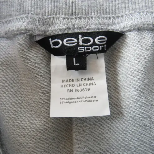 Bebe Y2k  Gray & Black Logo Jogger Sweatpants Large