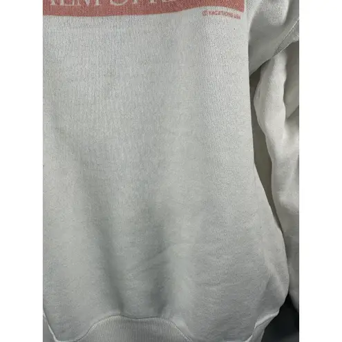 Hanes  Vintage Large Sweatshirt Palm Springs Pastel Graphic White USA Desert CA