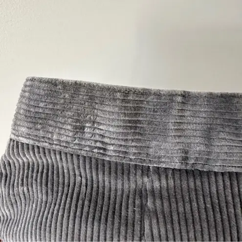 Vintage Wide Corduroy Gray A Line Skirt MALLARD DUCK Size 14 by MH Selections