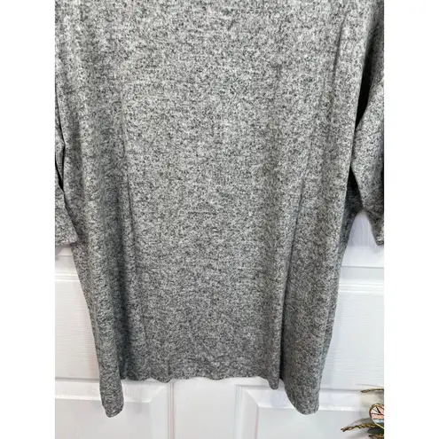 Workshop Republic Clothing WORKSHOP Republic Size S Heather Grey Pearl Soft Knit Top Athleisure Casual