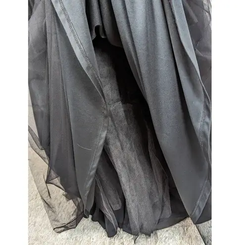 Blondie Nites by Stacy Sklar Strapless Embellished Formal Gown Black Size 11