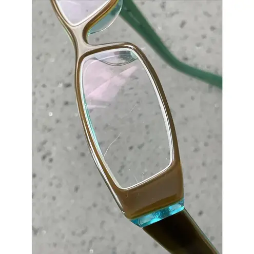 Michael Stars  Eyeglasses Trendy Cocoa Mint Women 48-13-135 Frames ONLY blue