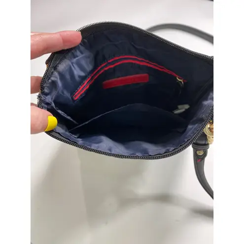 Tommy Hilfiger  Y2K Crossbody Purse Shoulder Signature Logo Gold Chain Zip Boho