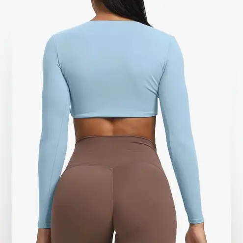 Amazon Aoxjox Long Sleeve Crop Top