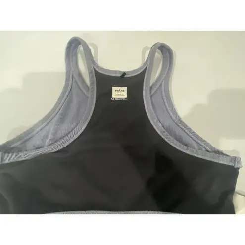 prAna Becksa Bralette Morning Glory Heather Ribbed Razor Back Athletic Top Med