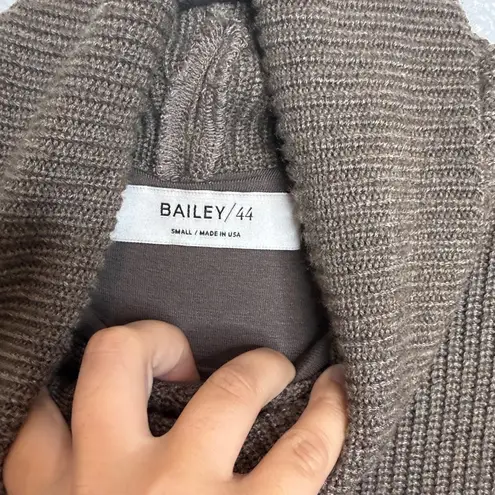 Bailey44 Bailey / 44 American in Paris Turtleneck Dress Taupe Black Womens S Wool Blend