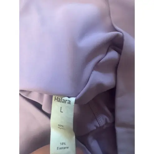 Halara High Waisted Shorts Size L Lilac Purple Running Athletic Gym Workout