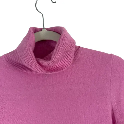 J.Crew  Everyday Cashmere Turtleneck Sweater Pink Preppy Miniamalist Womens XS