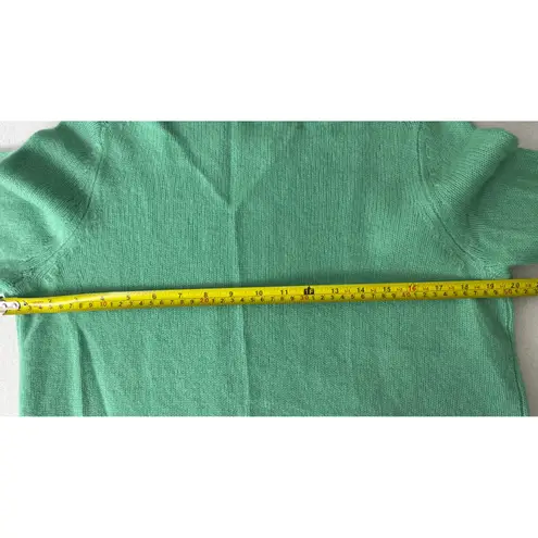 C by Bloomingdales Cashmere Sweater Mint Green Crew Neck Pullover Size L Size L