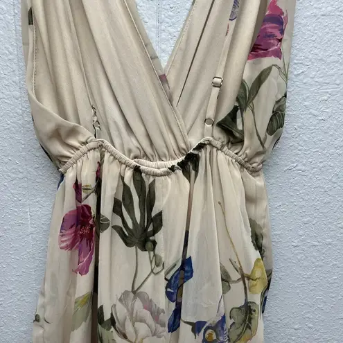 Mahina Floral Feminine Beach Coquette Chic Boho Romantic Womens Romper Small