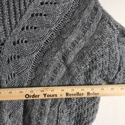 Ecote  gray cable knit pullover ladies fall sweater size XS