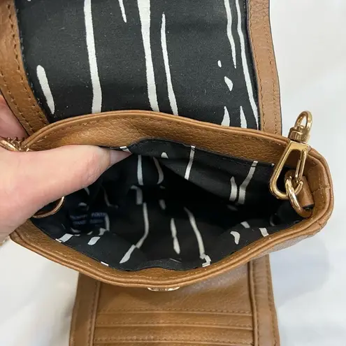 Kelsi Dagger Brown Leather Small Wallet Crossbody Handbag Purse